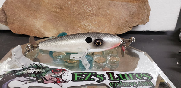 Ez's 4 handcrafted Wooden topwater lure (CHOPPER)