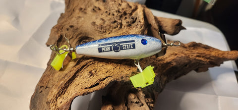 Handcrafted wooden lures-College football colors