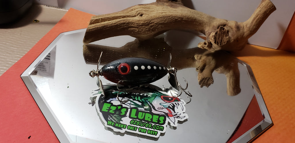 Ez's 2" handcrafted wooden topwater lure (Miget )