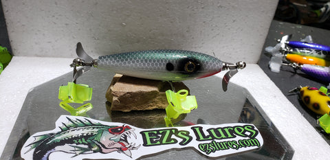 ezits fishing lures Ez's 4" handcrafted Wooden topwater lure (CHOPPER) – EZs Lures