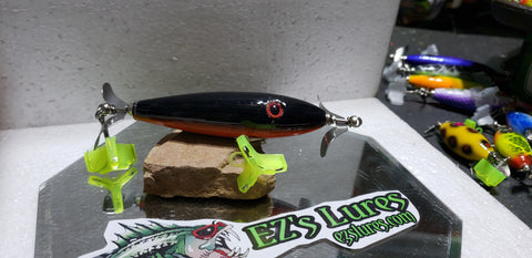 chopper fishing lure Ez's 4" handcrafted Wooden topwater lure (CHOPPER) – EZs Lures