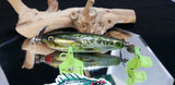 Ez's 4" Handcrafted Wooden topwater lure (Prop blades)