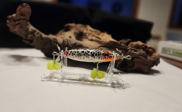ezits fishing lures Ez's handcrafted wooden 4" Minnow topwater lure (Heddon Style Blades) – EZs Lures
